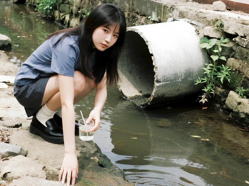 河道污水管網(wǎng)排放口現(xiàn)場圖