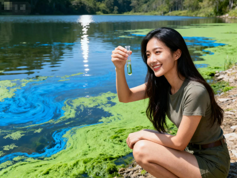 地表水取水樣現(xiàn)場(chǎng)觀察中 地表水取水樣現(xiàn)場(chǎng)觀察中